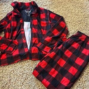❤️ Up Late Buffalo Check Pajamas